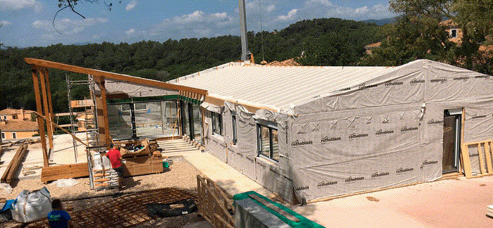 Construcción de la vivienda Passivhaus en Gerona