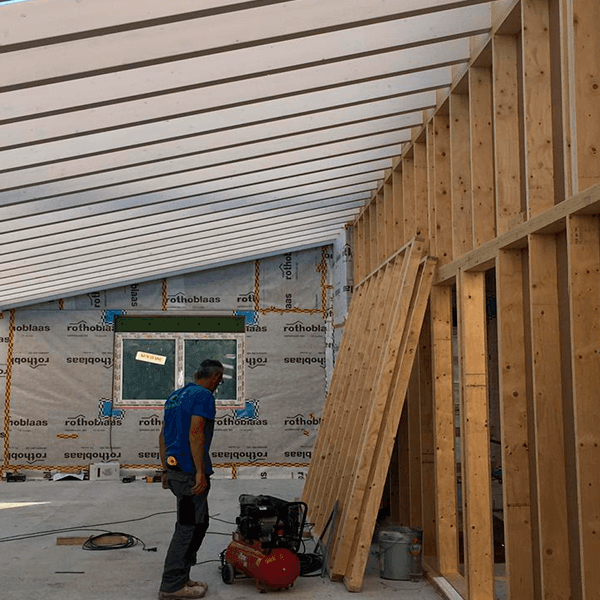 Construcción de la vivienda Passivhaus en Gerona